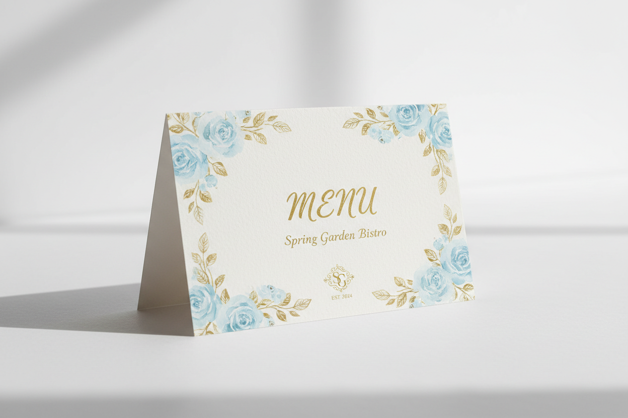 Karta Menu (Namiotowa, Składana)