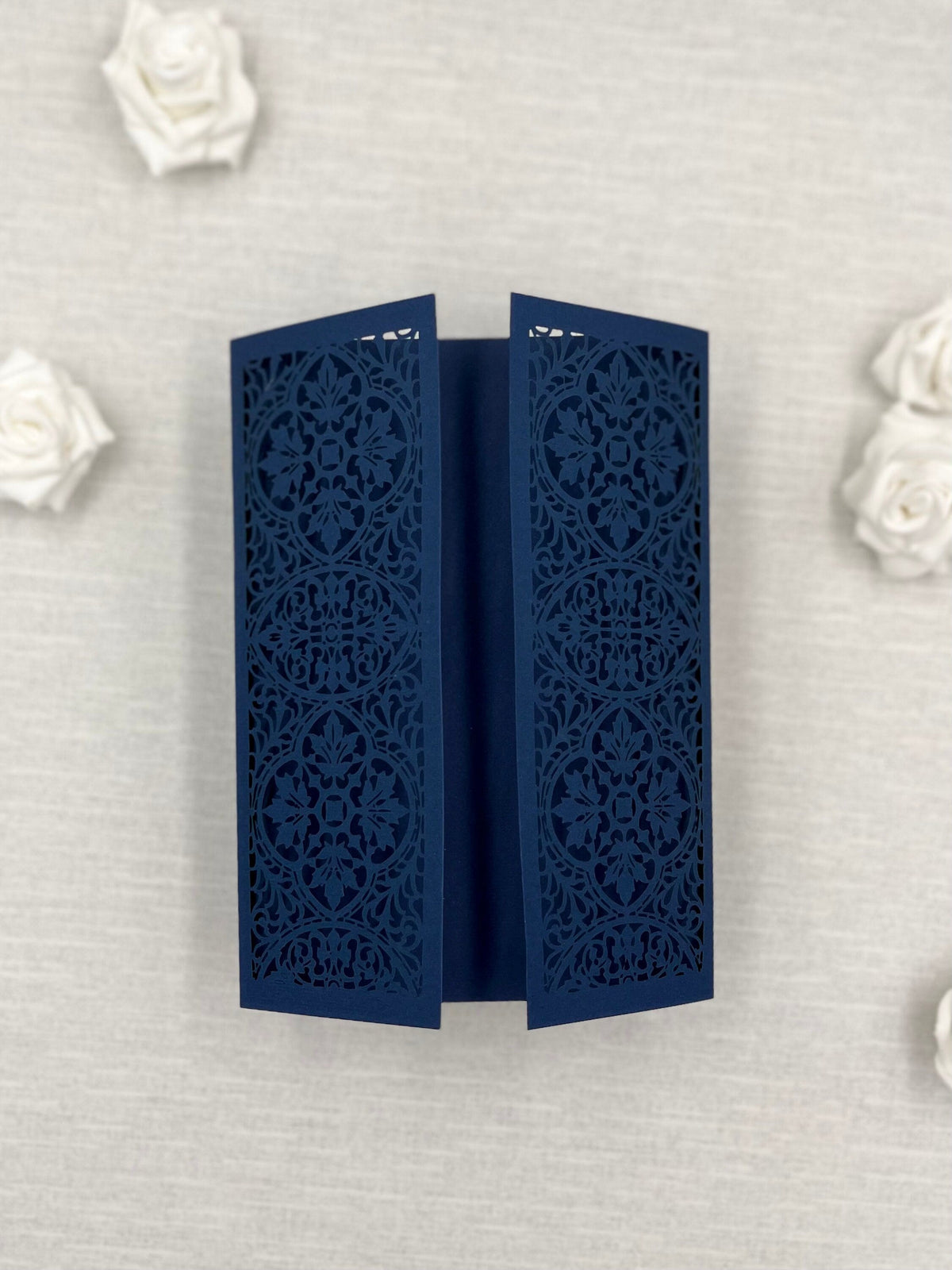 Arabic Gold Gatefold Wedding Laser Cut Covers - Wedding Invitation, Lasercut Gate, DIY Invitation, Handmade, India