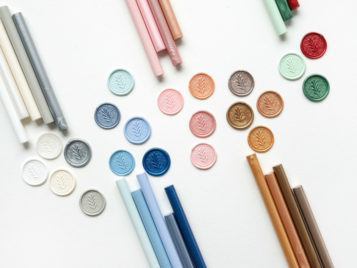 Custom Adhesive Wax Seals for Wedding Envelopes and Invitations, Gold Wax Seal Stickers, Stick Wax Stamps, Personalized Monogram