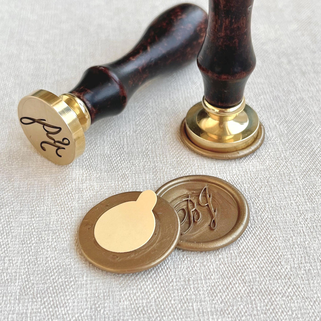 Personalized Wax Seal Stickers, Self-Adhesive Monogram Wax Seals, Wedding Invitations wax seal, Letters Wax Seal